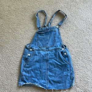 Bershka Denim Overall Dress